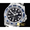 롤렉스 GMT II Blue/Wht Rubies SS/SS Blk BP A3186 Mod -ROLGMT120C