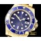 롤렉스 Submariner 116618 YG/YG Blue BP Ult A3135 Mod -ROLSUB0211B