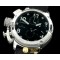 U-BOAT Chimera Side View SS/LE Blk/Wht Jap Qtz -UB027A